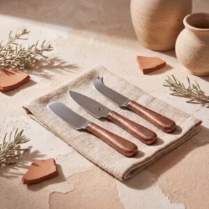 Copper Cheese Knives, Set of 3
