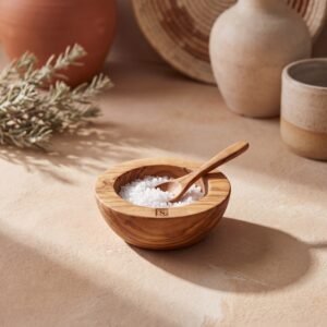 Olive Wood Salt Bowl